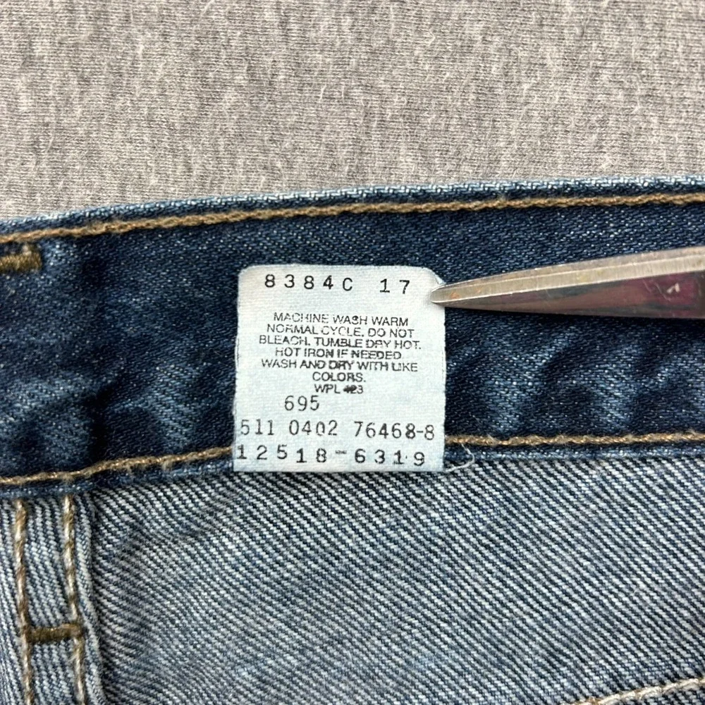 Levis 515‎ Boot Cut Low Rise Jeans Womens 12 Petite (32x27) Blue Denim Pants USA